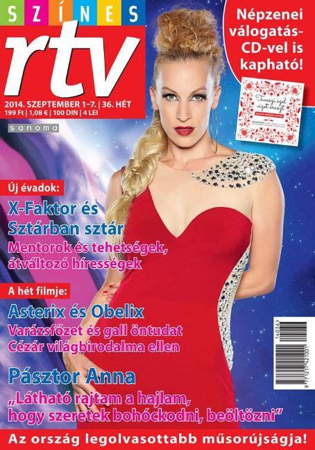 Anna Pásztor Szines Rtv Magazine 01 September 2014 Cover Photo Hungary