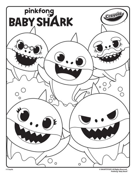 We have collected 39+ baby shark coloring page images of various designs for you to color. Baby Shark Coloring Page | crayola.com