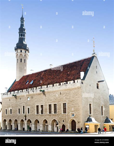 Tallinna Raekoda Tallinn Town Hall On Raekoja Plats Town Hall Square