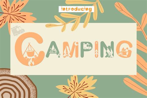 Camping Font By Truthkeep · Creative Fabrica
