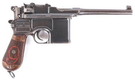 Lot Imperial German Mauser C96 Red 9 9mm Pistol