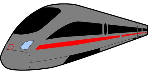 Train Bullet Speed Free Vector Graphic On Pixabay