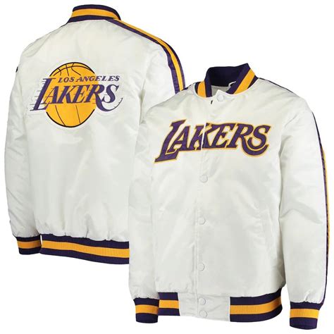 Pagesbusinessessports & recreationsports teamlos angeles lakers. Los Angeles Lakers Starter Satin Varsity Jacket | Starter ...