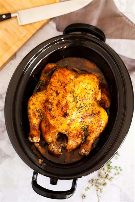 Slow Cooker Rotisserie Chicken I Am Homesteader