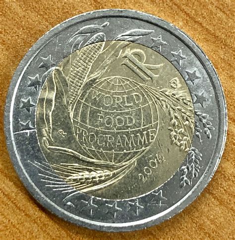 Coin 2 Euro Italy Italia 2004 Commemorative World Food Etsy Italia