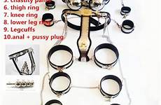 chastity slave restraints plug restraint handcuffs cuffs 10pcs thigh collar 11pcs spielzeug