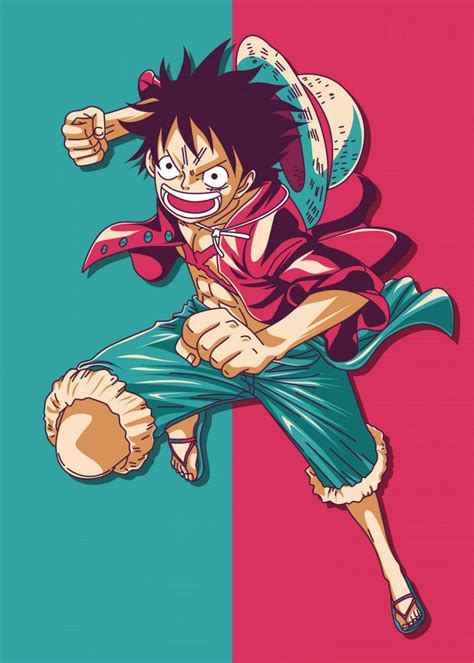 Monkey D Luffy Poster By Introv Art Displate Monkey D Luffy