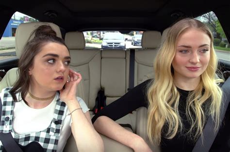 Sophie Turner And Maisie Williams On ‘carpool Karaoke Teaser Video