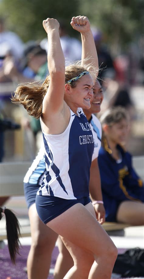 ccs girls track and field finals valley christian s elena bruckner shatters section record in