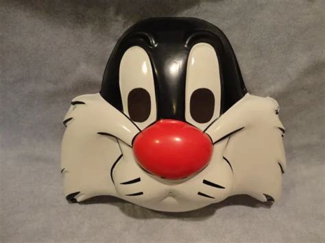 Looney Tunes Sylvester The Cat Halloween Face Mask Pvc Child Size 995
