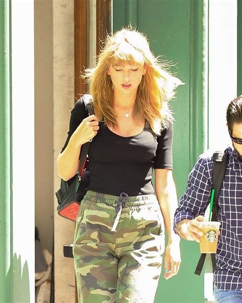 Exclusive Taylor Out In Camo Pants And Combat Boots Taylor Swift