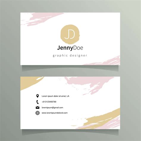 Name Card Design Template Uae Abstract Business Name Card Design
