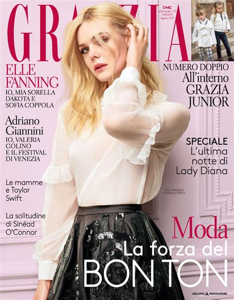 Elle Fanning Grazia Magazine Italia August 2017 Issue