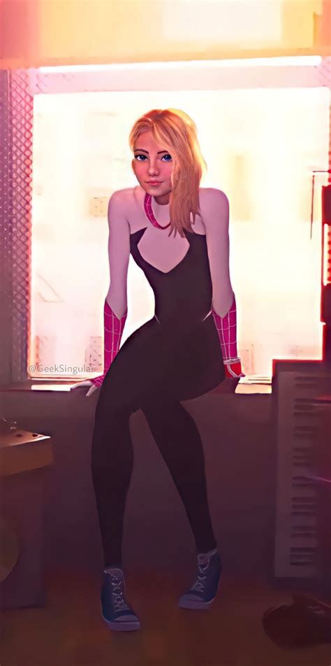Gwen Stacy Redesign Personajes De Dibujos Animados Chica Chicas De