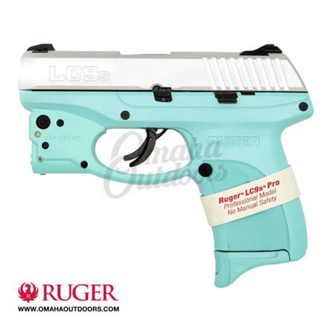 Ruger Lc9s Pro Tiffany Blue Pistol 7 Rd 9mm Satin Aluminum Slide