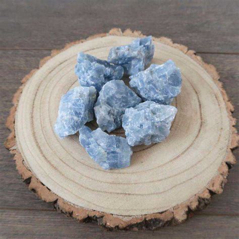 Blue Calcite Raw Healing Crystals Crystal For Calm Rose Moon Crystals
