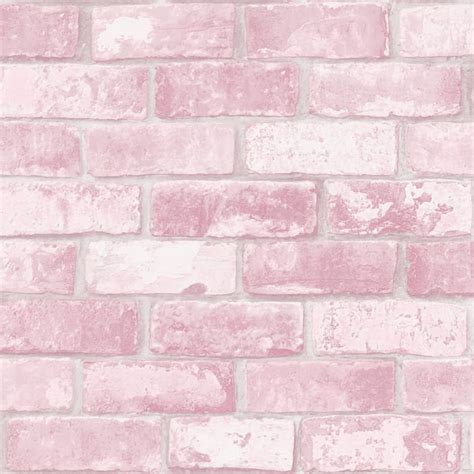 Glitter Brick Pink Wallpaper Cheap Wallpaper Bandm