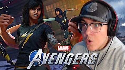 Marvels Avengers Game Ms Marvel Reveal Trailer Reaction Youtube