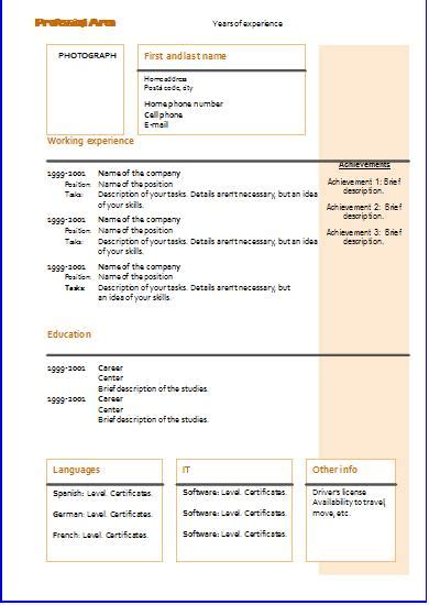 These documents tend to be more concise and follow no particular formatting rules. Personal Information On Resumes - Resume format