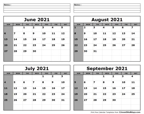 August September Calendar 2021 Example Calendar Printable
