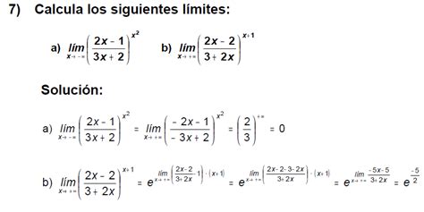 Limites Ejercicios Resueltos Ecuaciones Diferenciales Calculo