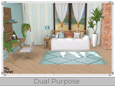 Dual Purpose Office Bedroom Combo By Chicklet From Tsr • Sims 4 Downloads