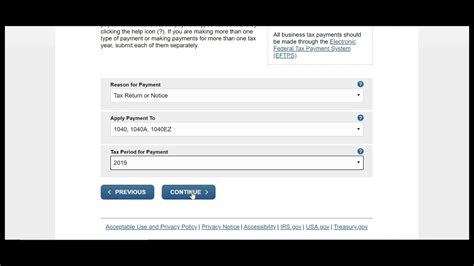 How To Pay Federal Tax On Your Tax Return Online Via Irs Website Youtube