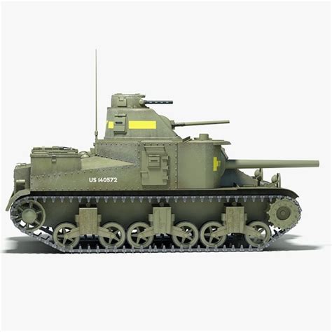 Ww2 M3 Lee Tank Tracks 3d Model
