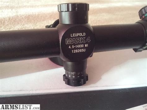 Armslist For Sale Leupold Style Mark 4 Long Range 45 14x50mm