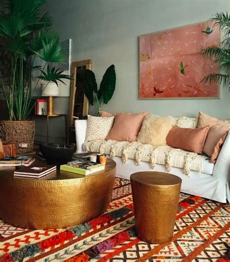 Mid Century Modern Bohemian Living Room Inspiration Darling Greyhound