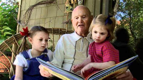 Grandpa Reading A Book To His Granddaughters Outside Youtube