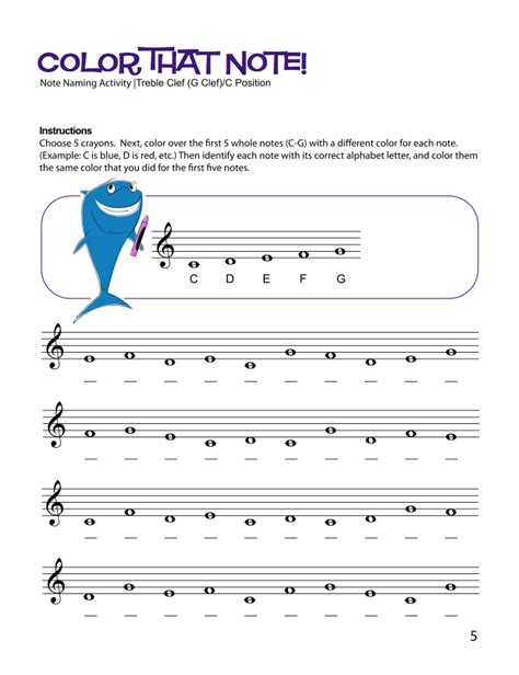 Beginner Printable Music Theory Worksheets