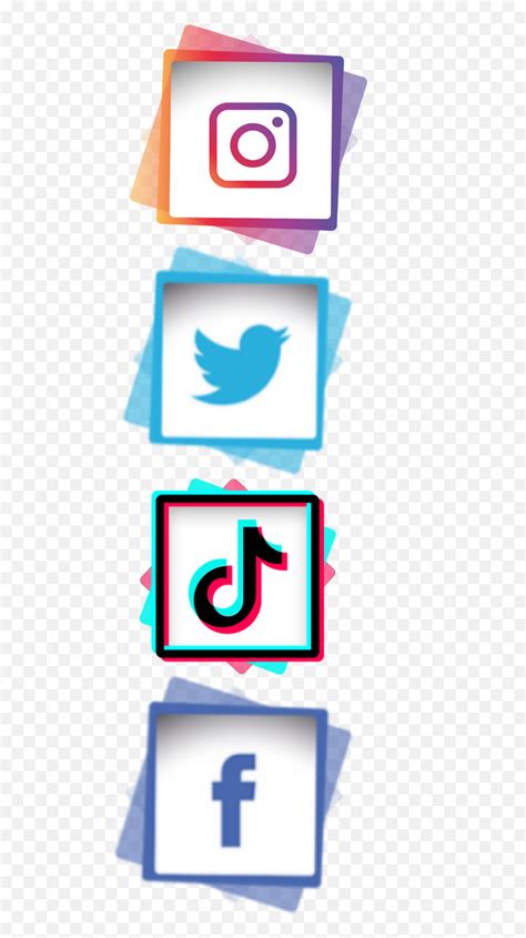 Facebook Instagram Tiktok Twitter Logo New Picsart Editing Png Tik