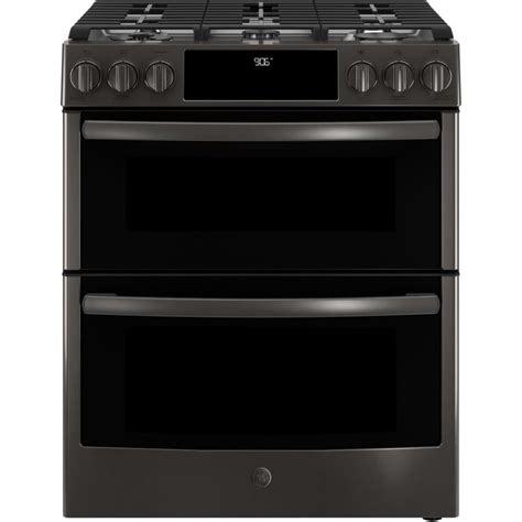 Ge Profile 5 Burner 43 Cu Ft 24 Cu Ft Self Cleaning Double Oven