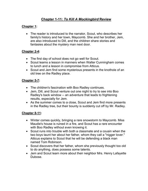 The to kill a mockingbird study guide contains a biography of harper lee, literature essays, quiz questions, major themes, characters, and a full summary and analysis. To kill a mockingbird summary essay