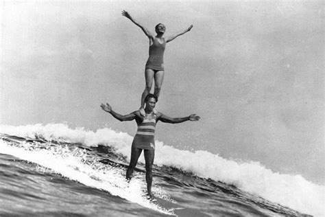 Sexy Girl Guy Surfing Bikini Hula Surfboards Vintage Photo Etsy