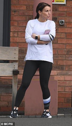 Coleen Rooney Cuts A Sporty Figure In Tight Black Leggings