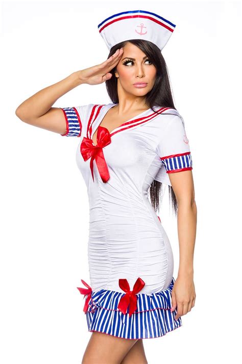 Woman Navy Costume Atixode Modestil Mode Glamour Kostüm