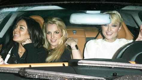 lindsay lohan britney spears and paris hilton party all night long 2006 r pics