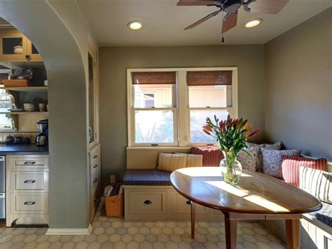 Neutral Gray Breakfast Nook Hgtv