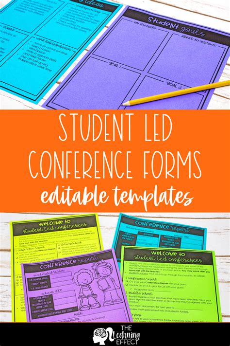 Student Led Conference Forms Editable Student Led Conferences