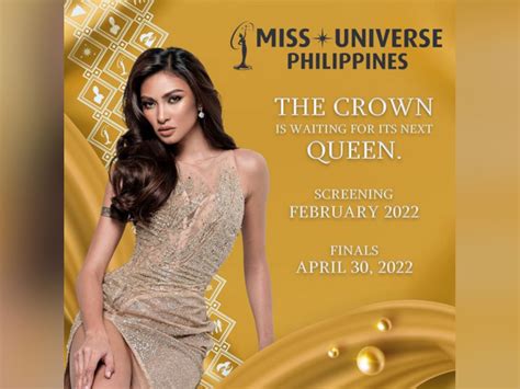 Miss Universe Philippines To Be Crowned In April
