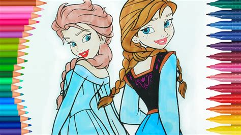 My picture adlı kullanıcının koleksiyonu. Prenses Anna ve Kraliçe Elsa | Boyama kitabı | Boyama ...