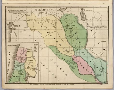 Mesopotamia Assyria Babylonia Chaldea Map No V Entered According To