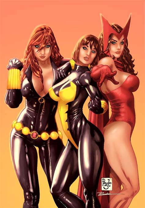 Black Widow Wasp Scarlet Witch Characters Pinterest