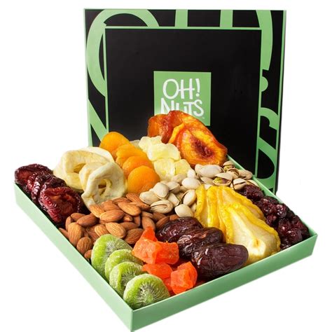 Dulcet gift basket deluxe gourmet food gift basket: 12 Variety Dried Fruit & Nuts Gift basket / Box • Dried ...
