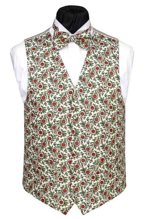 Archanes floral pattern 04 backpack by nikolasgrigoriou. Festive Floral Pattern Waistcoat Christmas Mens Outfitters ...