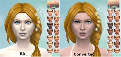 Mod The Sims Ts4 Skin Converter Version 12 782019 Now Obsolete