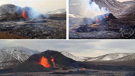 Reykjanes Volcano Eruption Livestreams Iceland In Focus