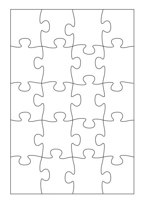 Puzzle Pieces Template Free Printable